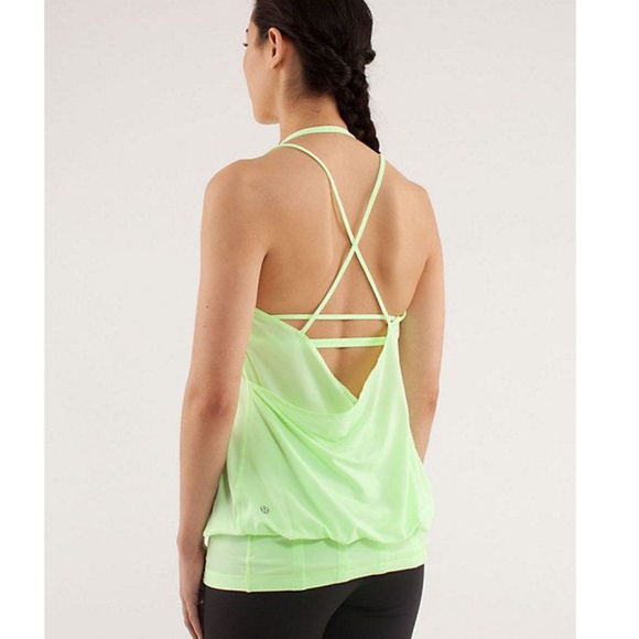 Lululemon Flow & Go Bright Green Tank Top - Picture 1 of 8